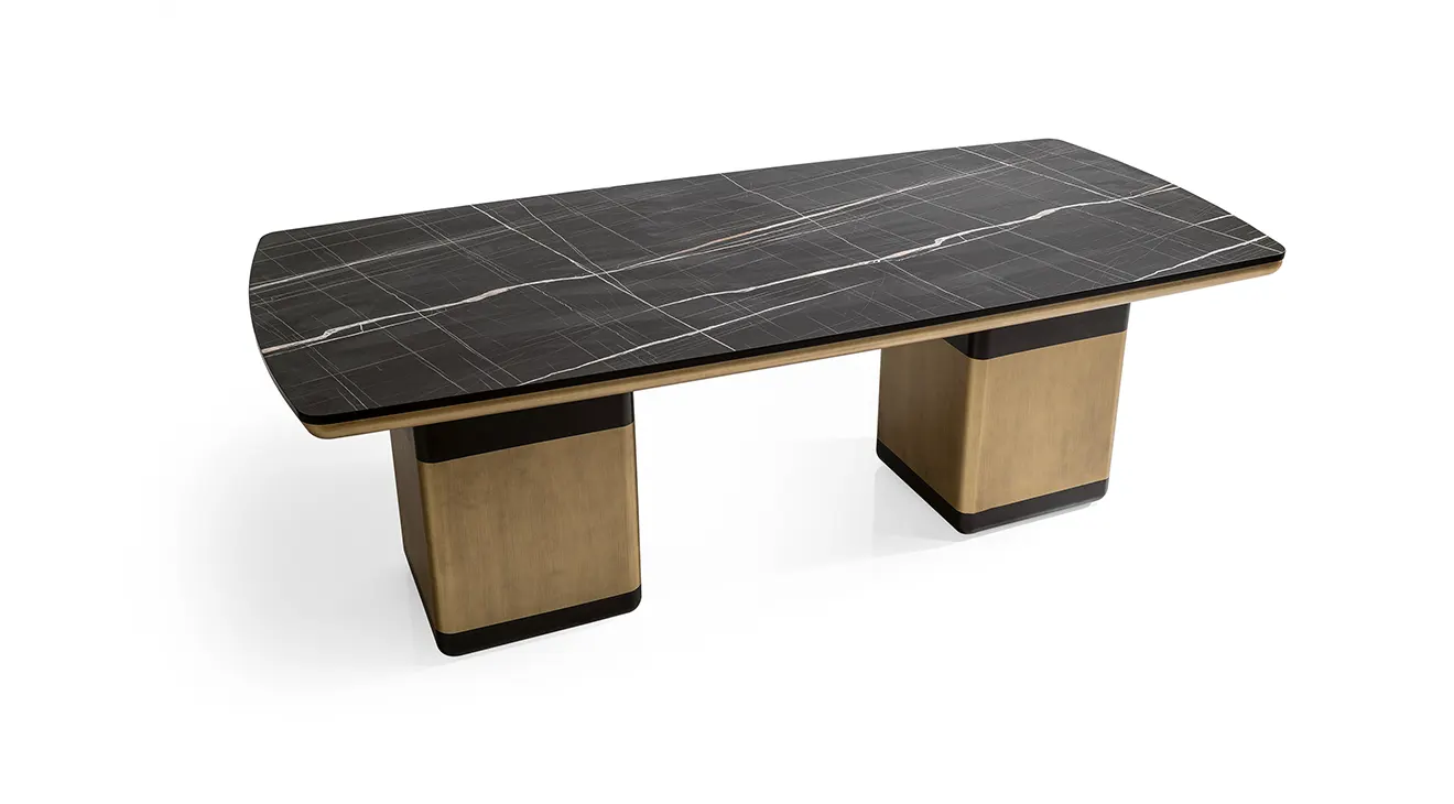 Palermo Mermer Desenli Yemek Masası